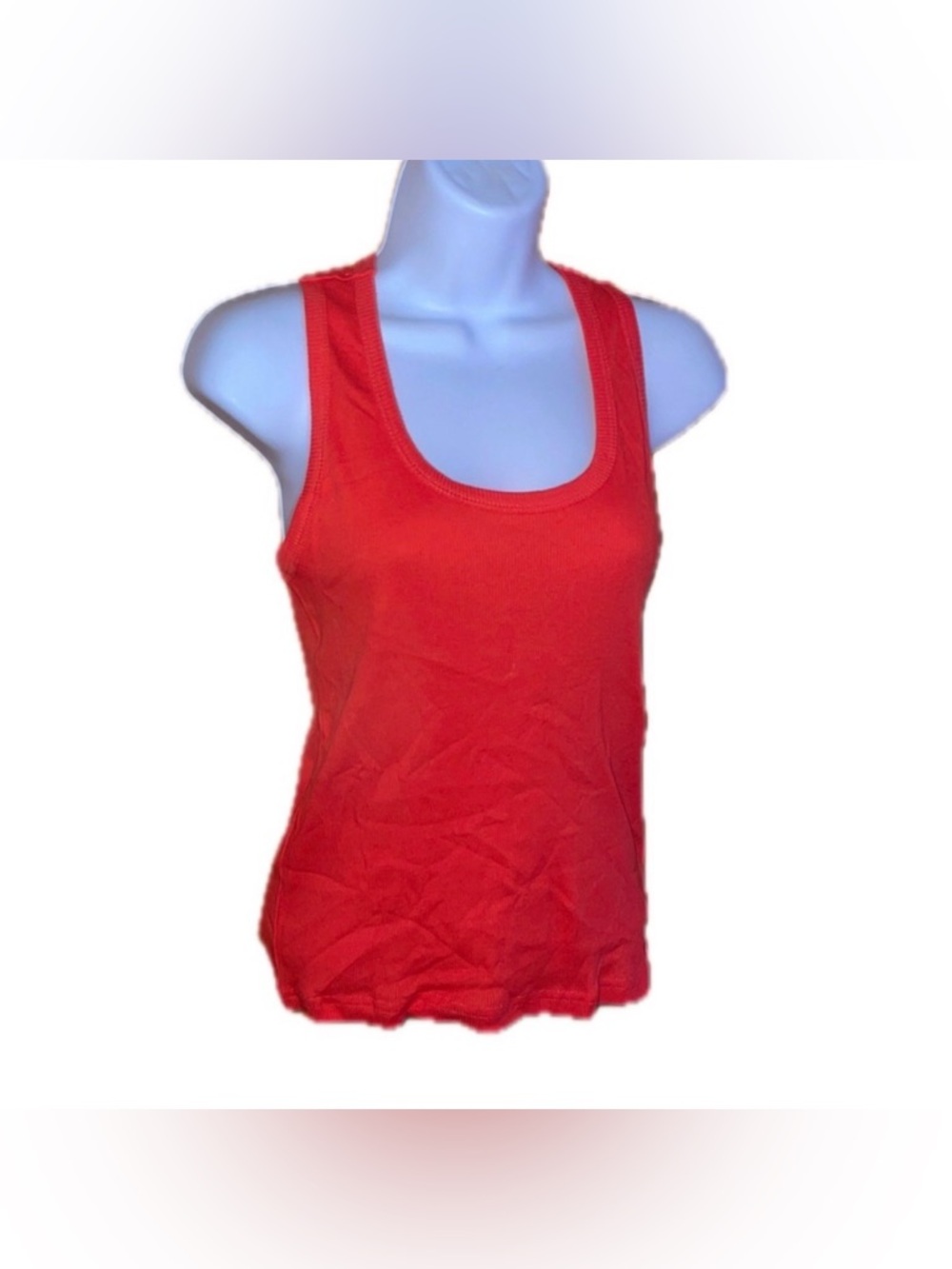 Strawberry Red Ribbed Tank 🍓